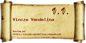 Vincze Vendelina névjegykártya